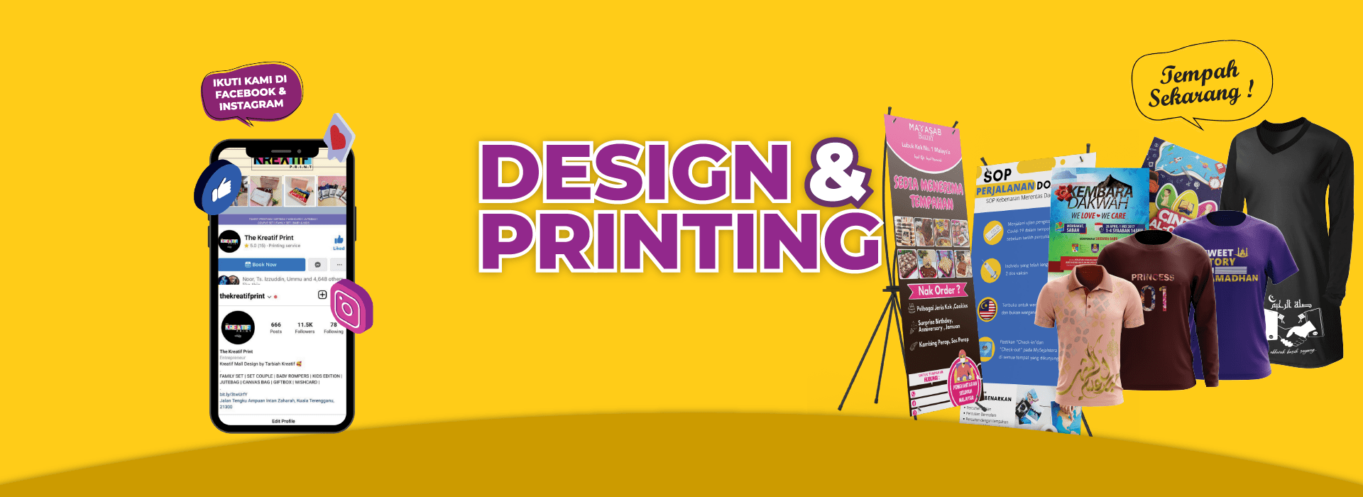Servis design dan percetakan The Kreatif Print